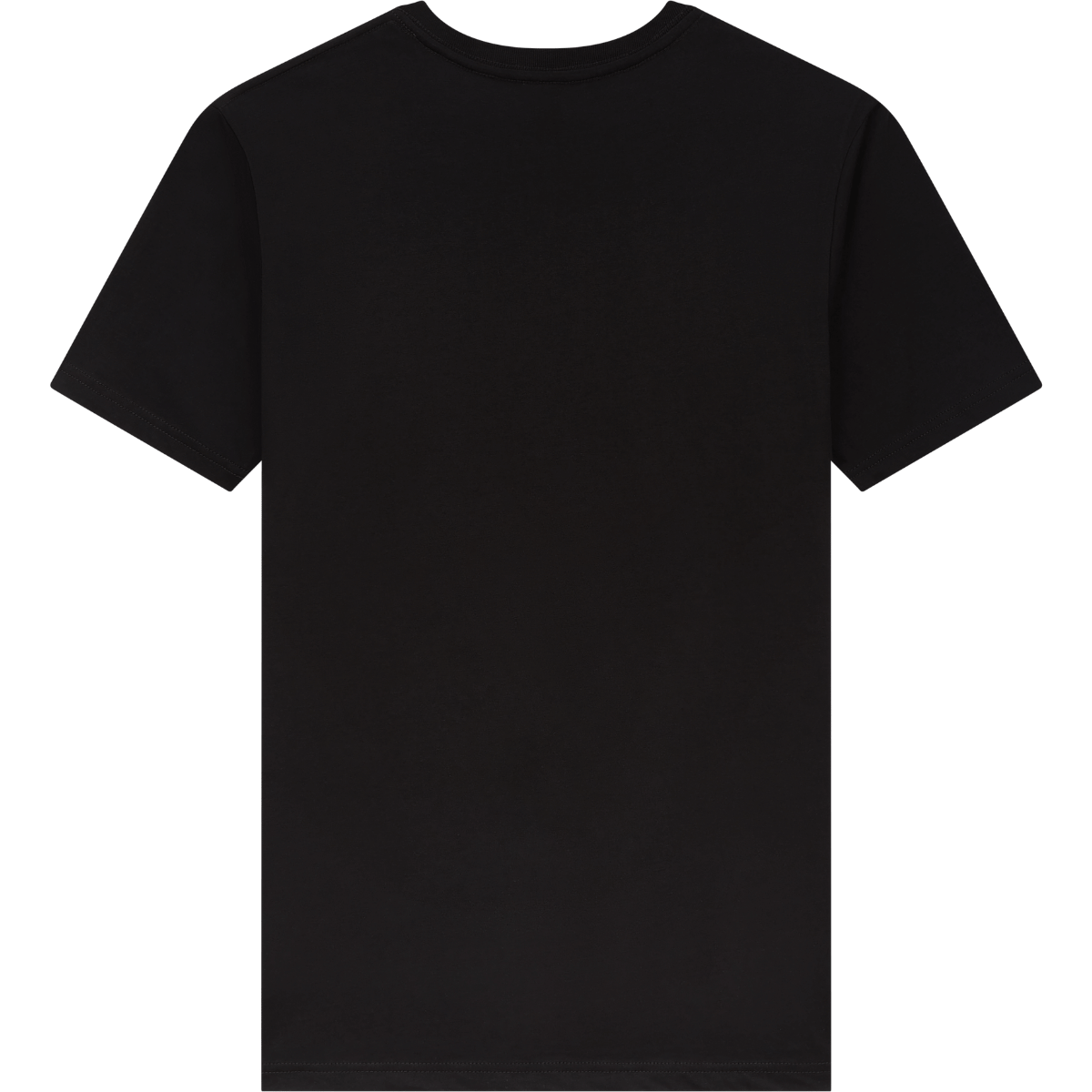 Klassisk organisk t-skjorte sort rygg