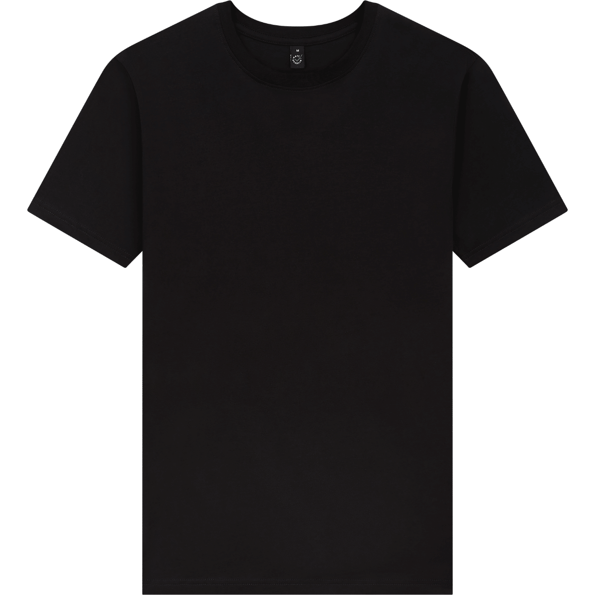 Klassisk organisk t-skjorte sort bryst