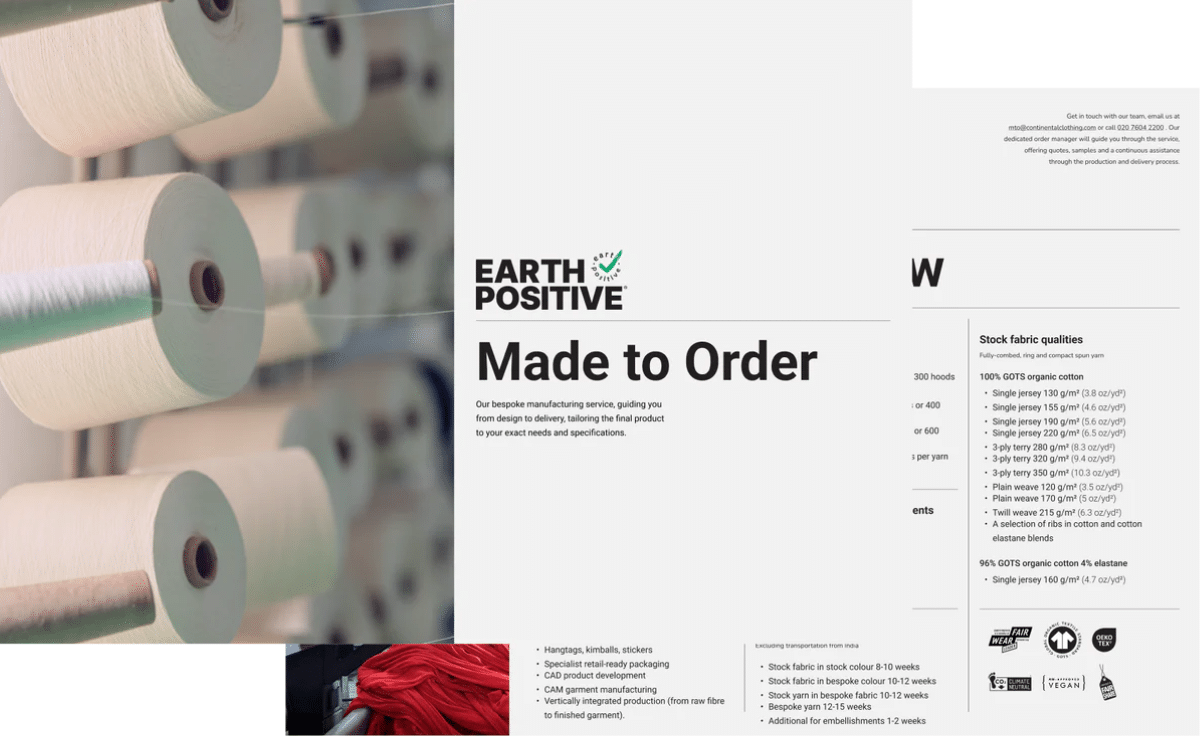 Earth Positive Made To Order